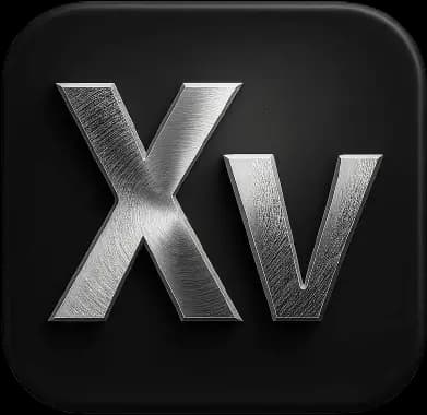 Xvariate metallic logo illustration